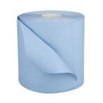 Abena papīra dvieļu rullis, neitrāls, 2 slāņu, 150 m x 20 cm, zils, no pārstrādāta papīra - Image 2