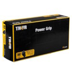 Abena THOR Power Grip vienreizlietojamie nitrila cimdi, ļoti izturīgi, 6.5g, melni S/M/L/XL (50 gab.) - Image 3