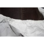 Antistatiskas vienreizējās virsdrēbes ar pret-slīdes funkciju, 55 GSM PP, laminētas, elpojošas 5B/6B, balta (1 pāris) - Image 2