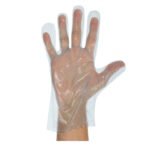 HDPE Vienreizlietojamie polietilēna cimdi, zili, kastītēs–dispensera (200 gab.)