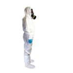 Vienreizlietojamais ūdensnecaurlaidīgais kombinezons EKA 55 2626 ar pēdiņām, 5B/6B, balts, XXXL - Image 3